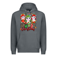 Rock Merry Christmas unicorns Premium Hoodie - NancyCooperArtShop