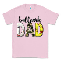Bubblegum Pink ballpark dad with softball and baseball Classic Tee - texasbilliewilder