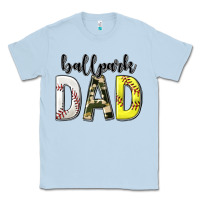 Dusty Blue ballpark dad with softball and baseball Classic Tee - texasbilliewilder