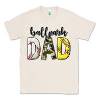 Natural ballpark dad with softball and baseball Classic Tee - texasbilliewilder