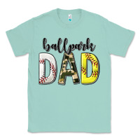 Seafoam ballpark dad with softball and baseball Classic Tee - texasbilliewilder