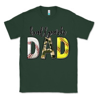 Sports Green ballpark dad with softball and baseball Classic Tee - texasbilliewilder