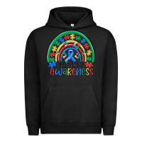 Pigment Black autism awareness rainbow Urban Hoodie - MaliasSmallBusiness