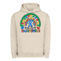 Pigment French Oak autism awareness rainbow Urban Hoodie - MaliasSmallBusiness