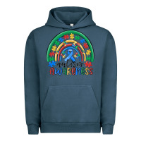 Pigment Midnight Navy autism awareness rainbow Urban Hoodie - MaliasSmallBusiness