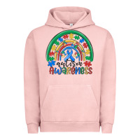 Pigment Salmon autism awareness rainbow Urban Hoodie - MaliasSmallBusiness