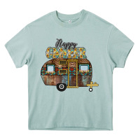 Arona Happy Camper Heavy Core Tee - CowhideDigitalArt