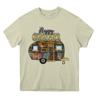 Mossy Happy Camper Heavy Core Tee - CowhideDigitalArt