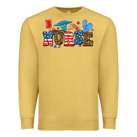 Antique Gold usa nurse Premium Sweatshirt - AdoDesignShop