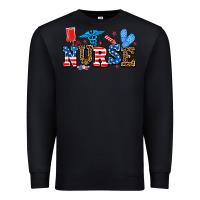 Black usa nurse Premium Sweatshirt - AdoDesignShop