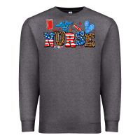 Charcoal Heather usa nurse Premium Sweatshirt - AdoDesignShop
