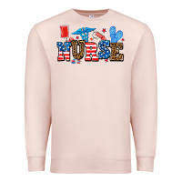 Pale Pink usa nurse Premium Sweatshirt - AdoDesignShop
