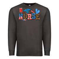 Smoke usa nurse Premium Sweatshirt - AdoDesignShop