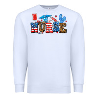 White usa nurse Premium Sweatshirt - AdoDesignShop