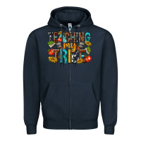 Navy teaching my Zipper Hoodie - texasbilliewilder