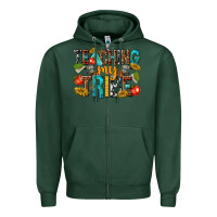 Sports Green teaching my Zipper Hoodie - texasbilliewilder