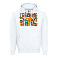 White teaching my Zipper Hoodie - texasbilliewilder