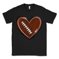 Black american football heart Classic Tee - texasbilliewilder
