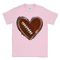 Bubblegum Pink american football heart Classic Tee - texasbilliewilder