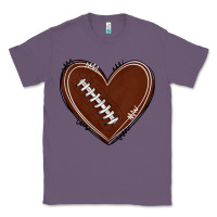 Lavender american football heart Classic Tee - texasbilliewilder