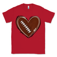 Red american football heart Classic Tee - texasbilliewilder