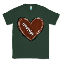 Sports Green american football heart Classic Tee - texasbilliewilder