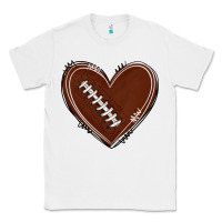 White american football heart Classic Tee - texasbilliewilder