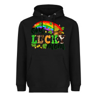 Black One lucky mom St. Patricks Day Heavyweight Hoodie - Neo Western