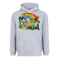 Heather Grey One lucky mom St. Patricks Day Heavyweight Hoodie - Neo Western