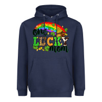 Navy One lucky mom St. Patricks Day Heavyweight Hoodie - Neo Western