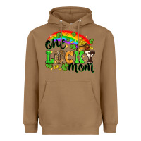 Toasted Coconut One lucky mom St. Patricks Day Heavyweight Hoodie - Neo Western