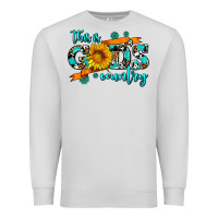 Dove Grey this is gods country sunflower Premium Sweatshirt - AdoDesignShop