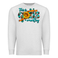 Oatmeal Heather this is gods country sunflower Premium Sweatshirt - AdoDesignShop