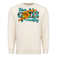 Sandshell this is gods country sunflower Premium Sweatshirt - AdoDesignShop