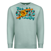 Seafoam this is gods country sunflower Premium Sweatshirt - AdoDesignShop