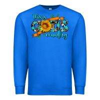 True Royal this is gods country sunflower Premium Sweatshirt - AdoDesignShop