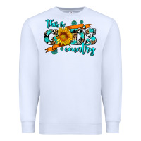 This Is Gods Country Sunflower Premium Sweatshirt | Teevron