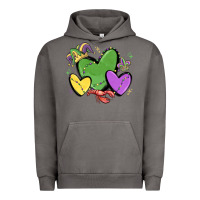 Pigment Tornado mardi gras hearts Urban Hoodie - MaliasSmallBusiness