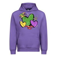 Tulip mardi gras hearts Urban Hoodie - MaliasSmallBusiness