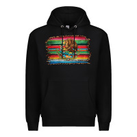 Black serape leopard mexican flag Premium Hoodie - Jasminsmagicworld