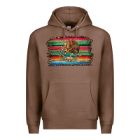 Chestnut serape leopard mexican flag Premium Hoodie - Jasminsmagicworld