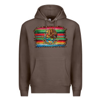 Coffee serape leopard mexican flag Premium Hoodie - Jasminsmagicworld