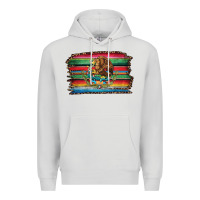 Dove Grey serape leopard mexican flag Premium Hoodie - Jasminsmagicworld