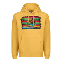 Mustard serape leopard mexican flag Premium Hoodie - Jasminsmagicworld