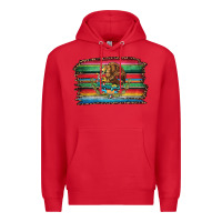 Red serape leopard mexican flag Premium Hoodie - Jasminsmagicworld