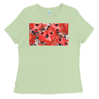 Matcha watermelon strawberry cowhide cup Ladies Tee - BarkalooDesign