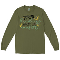 Army Green kindness Long Sleeve Tee - Unal Design