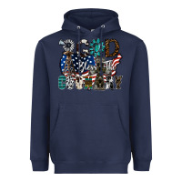 Navy god bless the country Heavyweight Hoodie - SublimationCraftShop