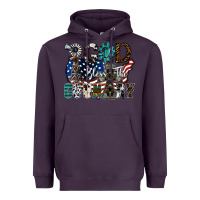 Plum god bless the country Heavyweight Hoodie - SublimationCraftShop