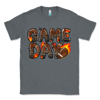 Charcoal Heather game day football leopard Classic Tee - Zillion Design Studio